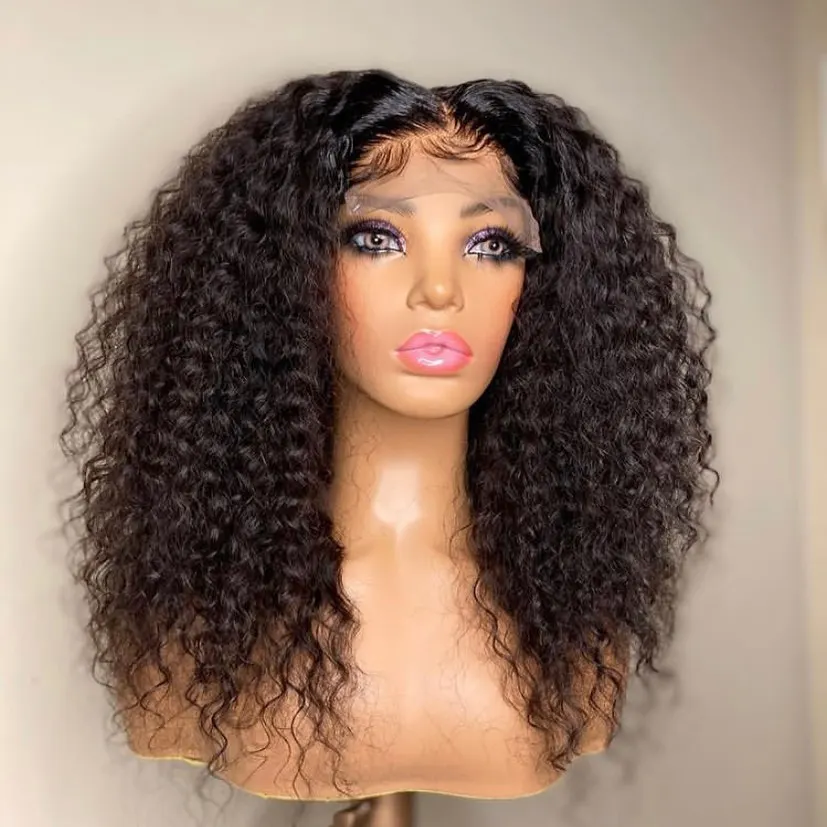 Short Bob Wig Jerry Curly Human Hair Wigs Deep Wave 13x4 Lace Frontal Wig Brazilian Remy Hair 4x4 Lace Glueles Wigs For Women