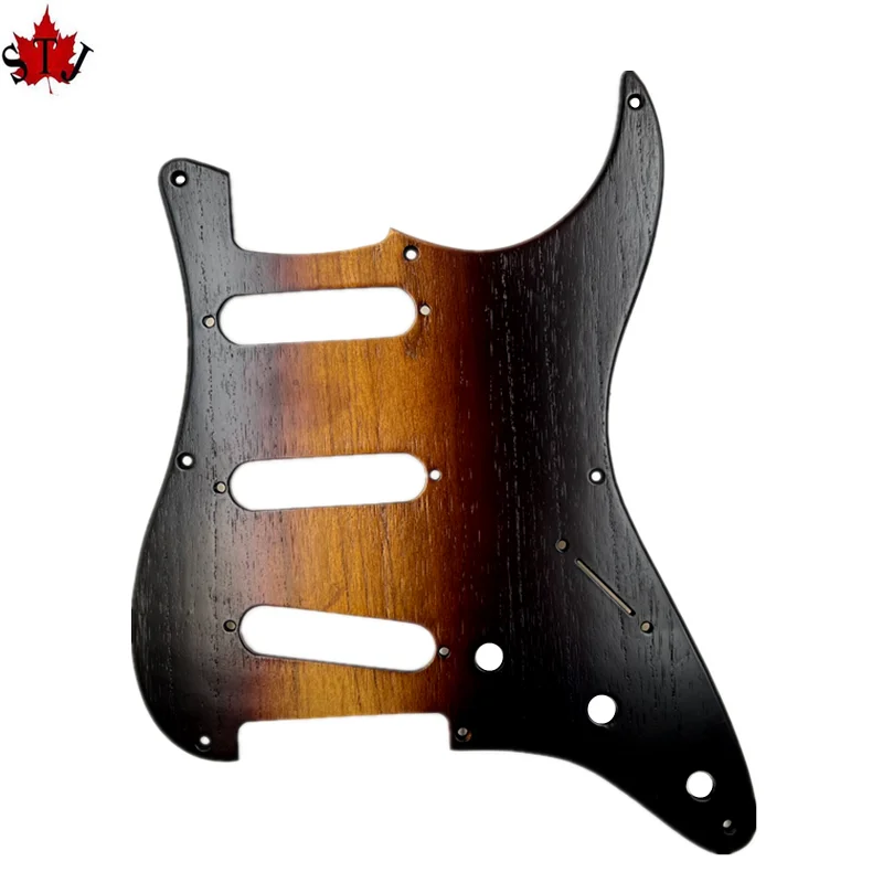 

8 Hole Strat Stratocaster Electric Guitar Solid Ailanthus Wood SSS Pickguard Scratch Plate For FD ST Style Guitar