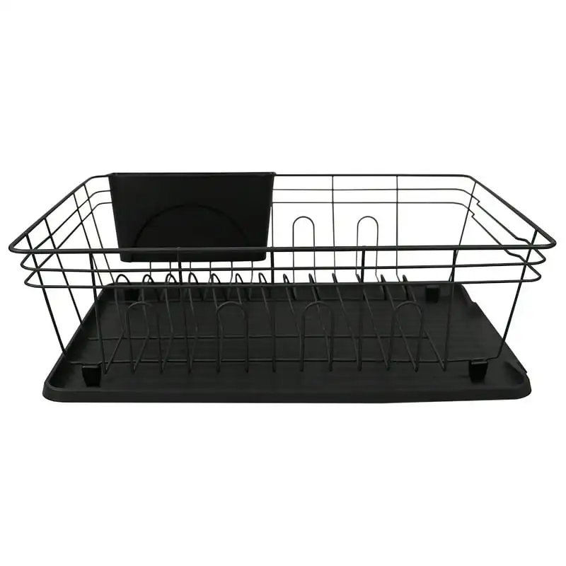 

3 Piece Dish Rack, Black