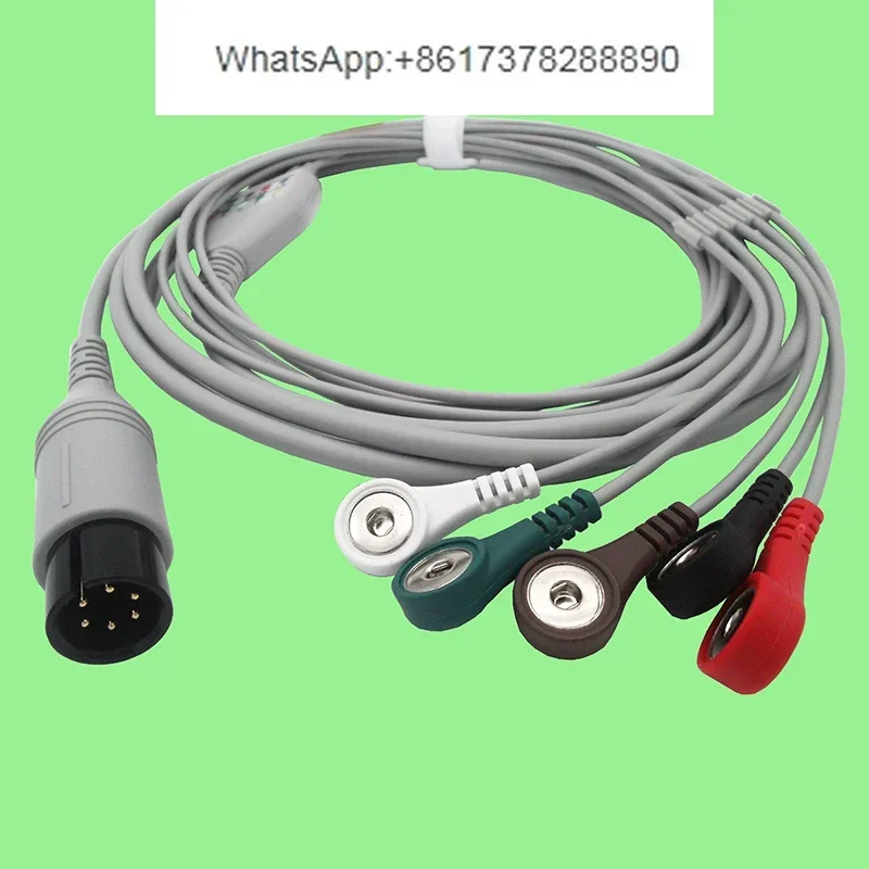 Аксессуары для проводов мониторинга ЭКГ PM7000/8000/9000/MEC1000 шестиконтактная