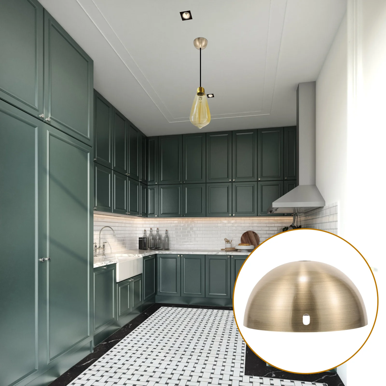 

Pendant Lamp Chandelier Ceiling Plate Round Cover Washers Iron Case Light Canopy