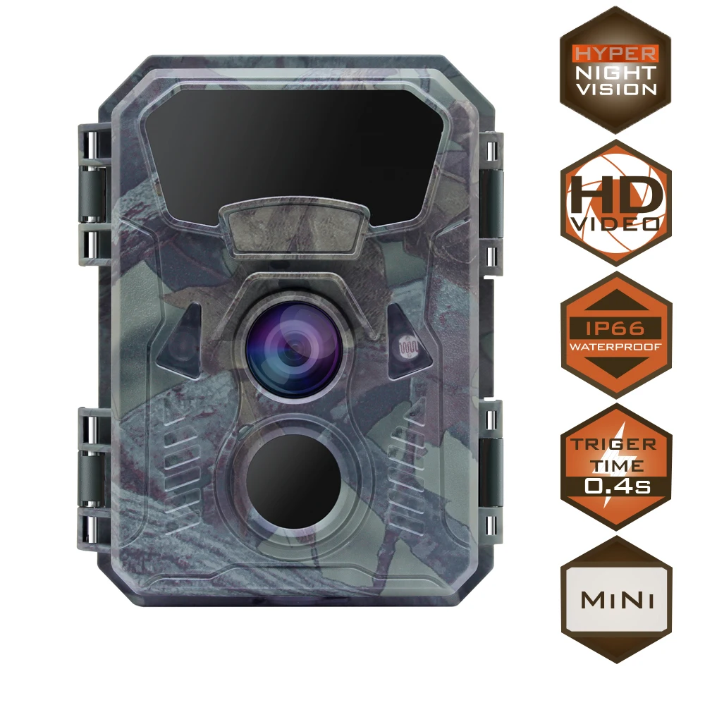 

Outdoor Mini Hunting Camera 16MP 1080P Night Vision Wildlife Scouting Trail Cameras 0.4S Trigger Waterproof photo traps