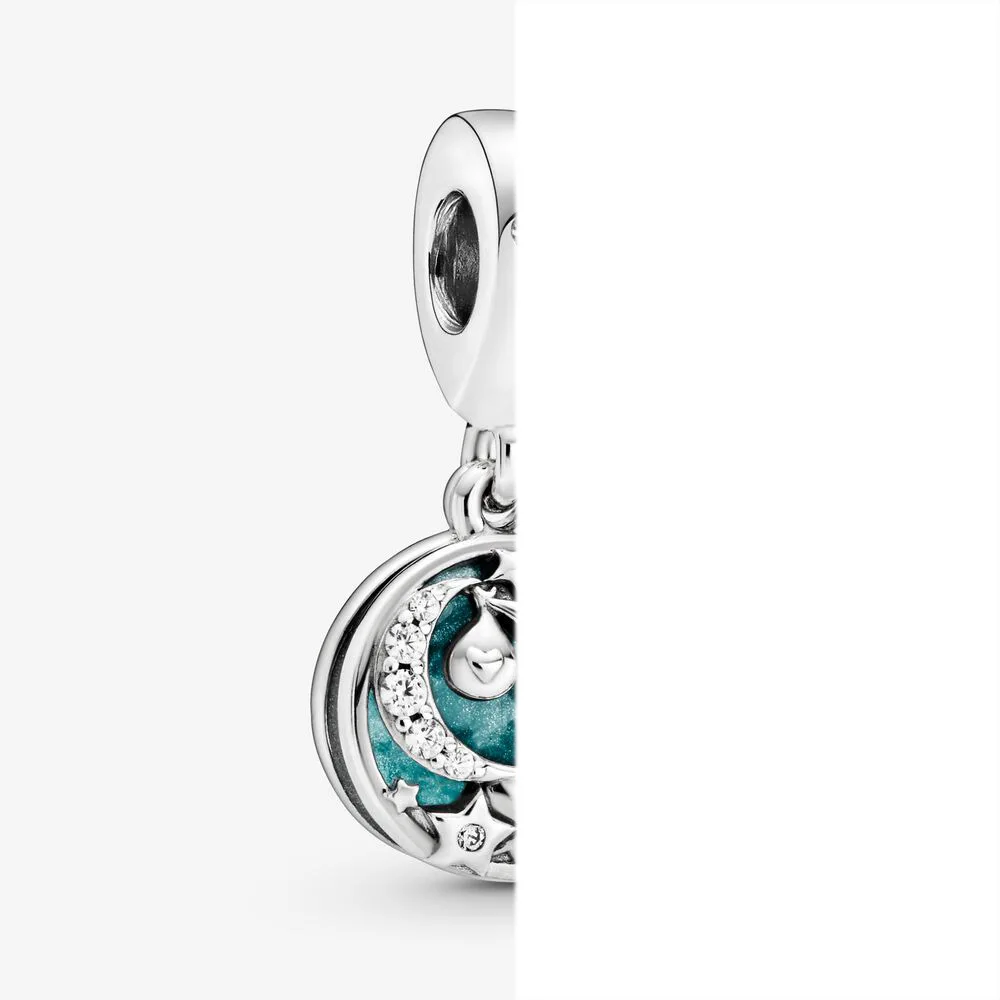 

High Quality Jewelry Green Enamel Charm White Stork Star Pendant