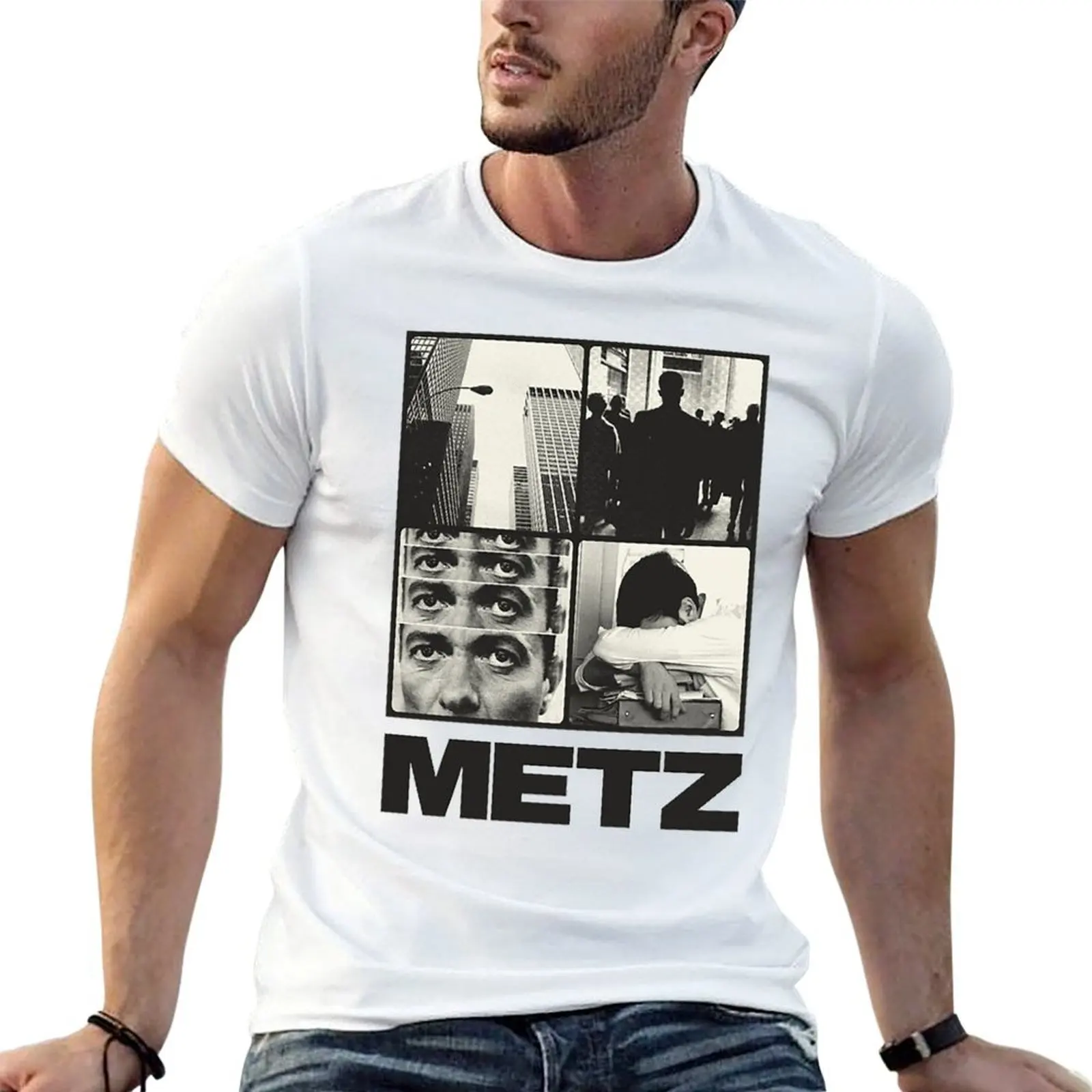 Фото Футболка Metz, мужские футболки с графическим рисунком, футболки G Man для мужчин, футболка с изображением аниме, футболка №1