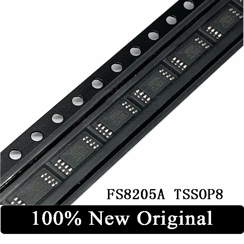 

10 шт., 100% Новый оригинальный FS8205A 8205A SMD TSSOP8, защита литиевой батареи, микросхема управления