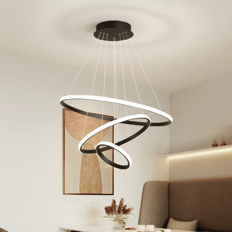 

Modern Minimalist Restaurant Chandelier Internet Celebrity Lighting Lamp in the Living Room Light Luxury Bedroom Nordic Creative