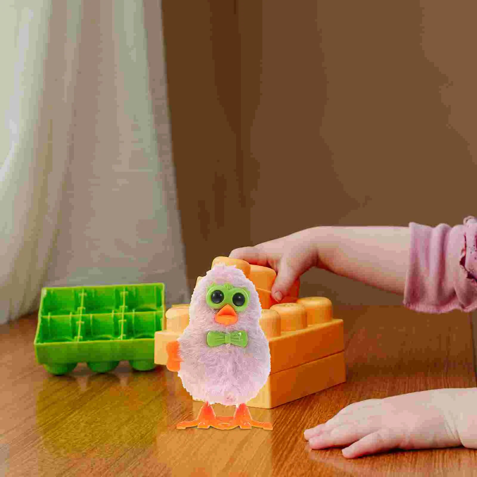 

5 шт., плюшевые прыгающие цыплята