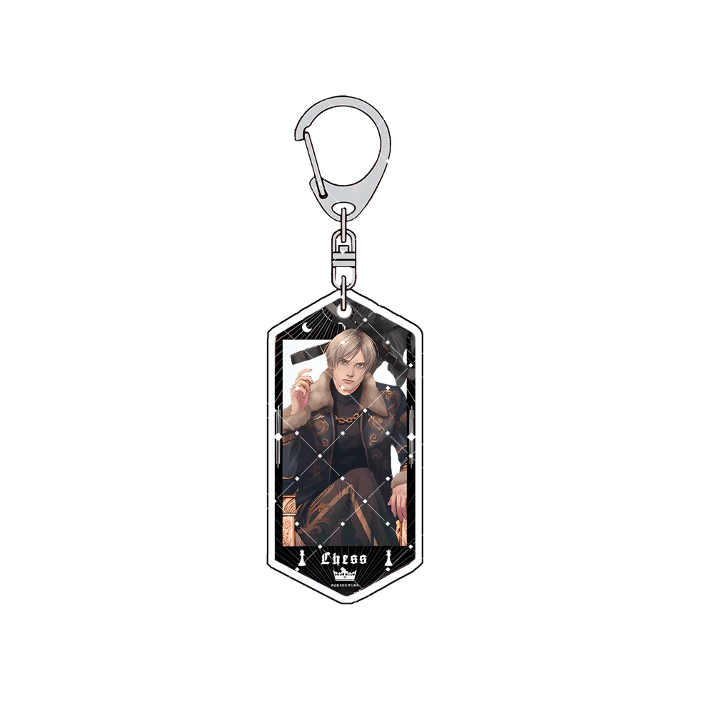 Фото Брелок-подставка из акрила Resident Evil 6 см: Леон, Джилл, Крис, Ада. Фигурка из игры, подвеска для сумки, декор, коллекционный подарок для фанатов. №2