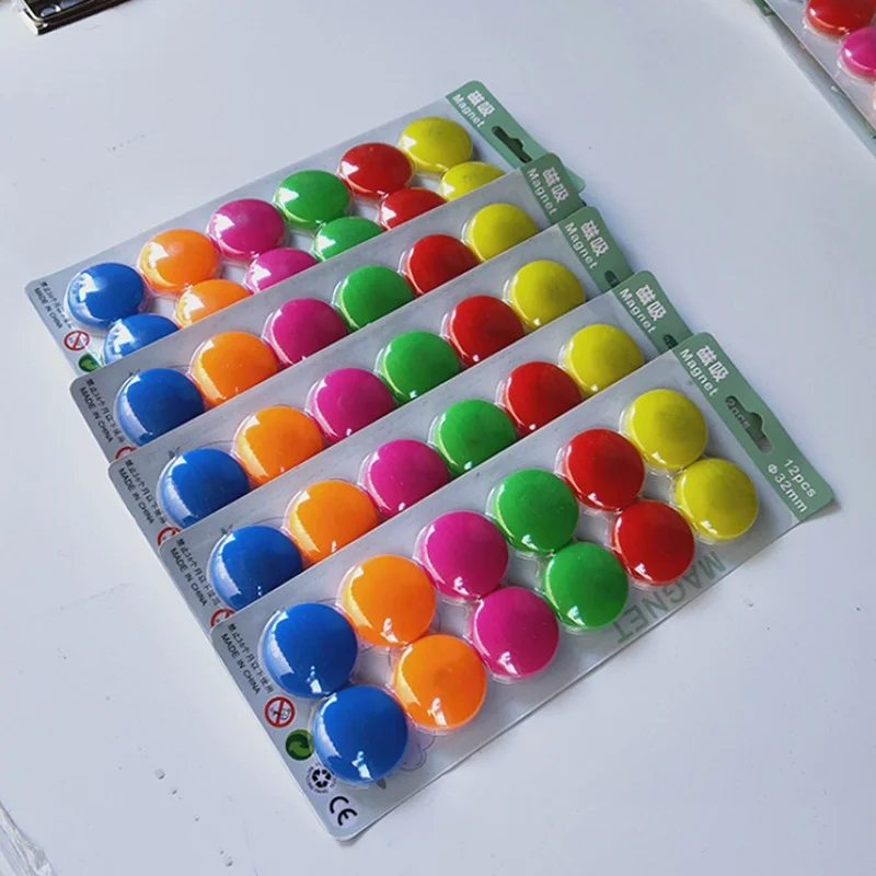 

6-цветная пробковая маркерная доска, магнитные штампы для больших пальцев, тонкие штампы для белой доски, инструменты для холодильника
