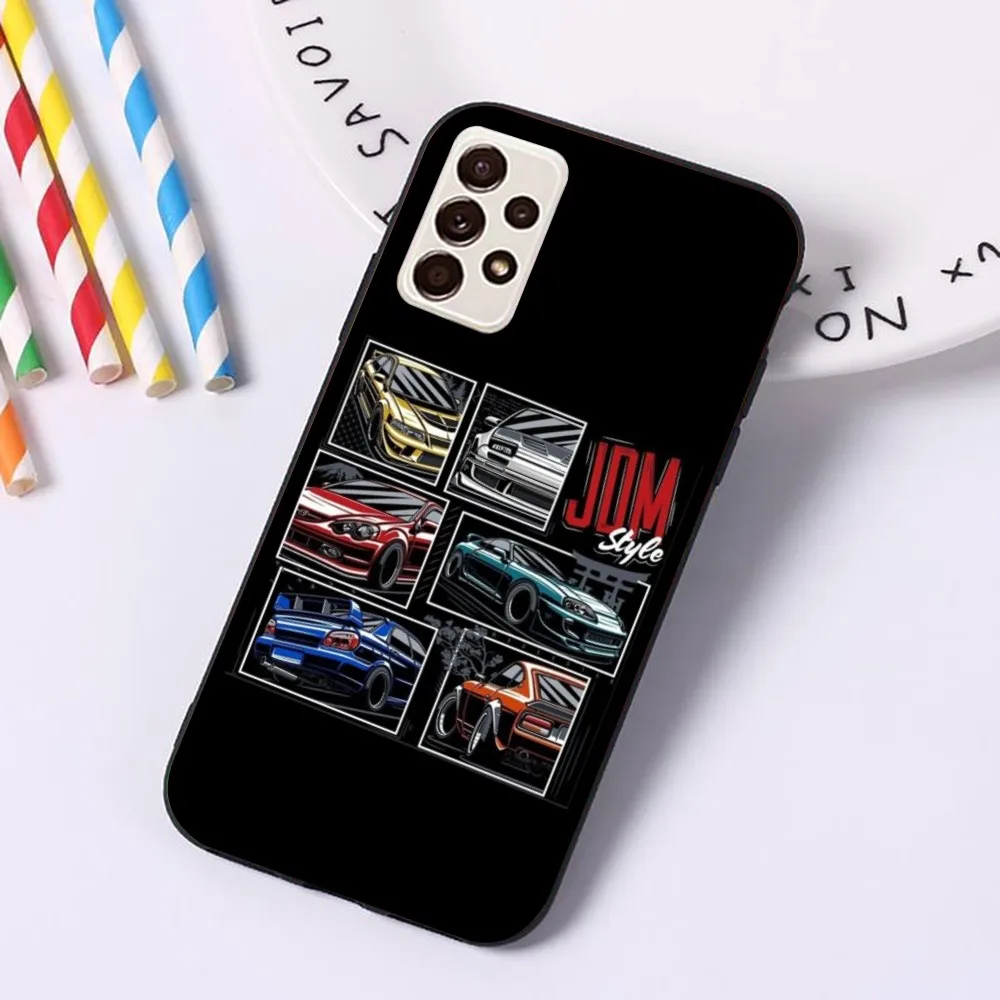 Автомобильный чехол JDM для мобильного телефона Samsung A91 A81 A73 A72 A71 A30S A20 A12 A13 A52 A53 4G