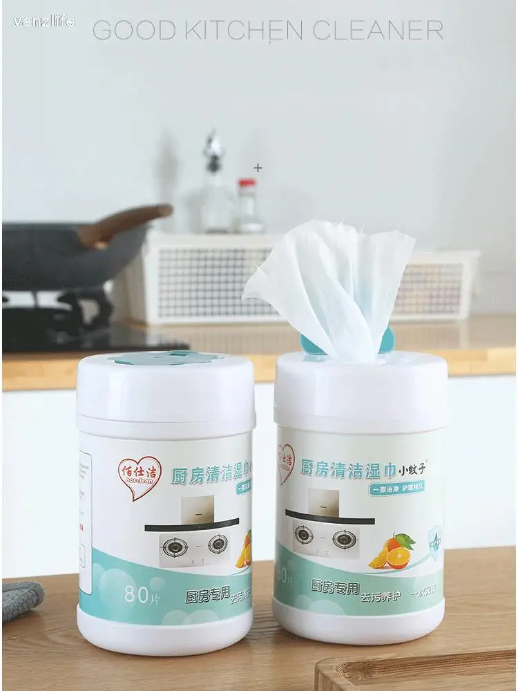 

Vanzlife кухонные влажные салфетки для обезжиривания, чистящее влажное полотенце, одноразовые влажные бумажные полотенца, специальное впитыва...