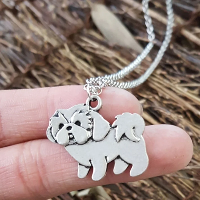 

2022 Trend Metal Cute Pet Dog Pendant 0-Shaped Chain Necklace for Women Fashionable Holiday Party Jewelry Animal Pendant Chain