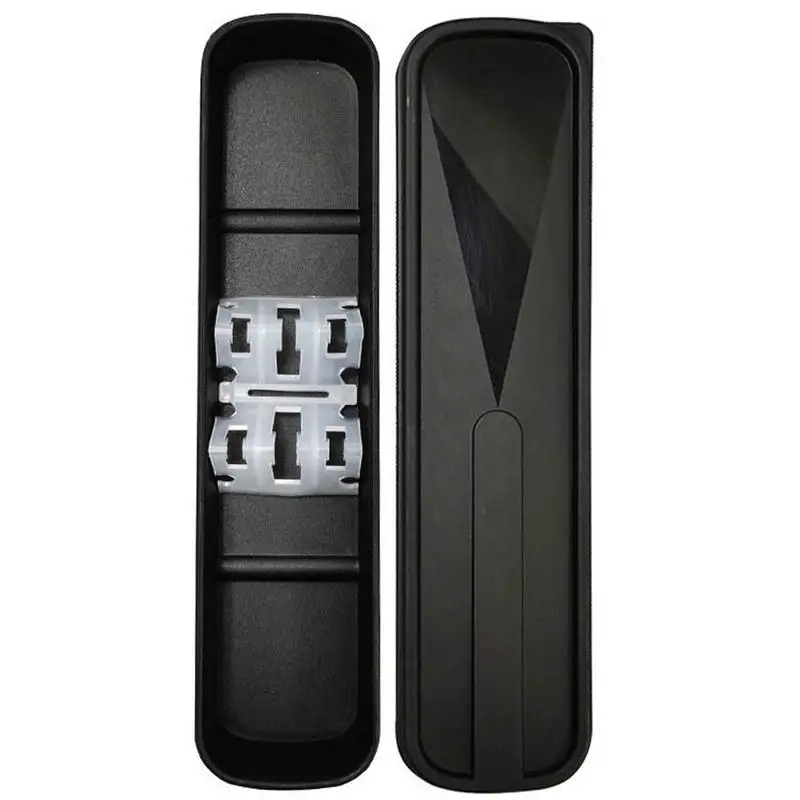 

Outdoor Reusable Practical Cover Straw Wheat Slot Design Cutlery Storage Box School Tableware Box Set Travel Camping Use