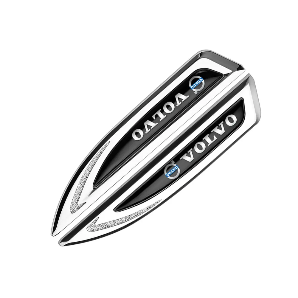 2 шт. автомобильные значки, наклейки на боковую дверь, крылья, значки для ножей, украшения для Volvo XC90 XC60 C30 T6 S60 C70 XC40 V40 XC70 RDESIGN