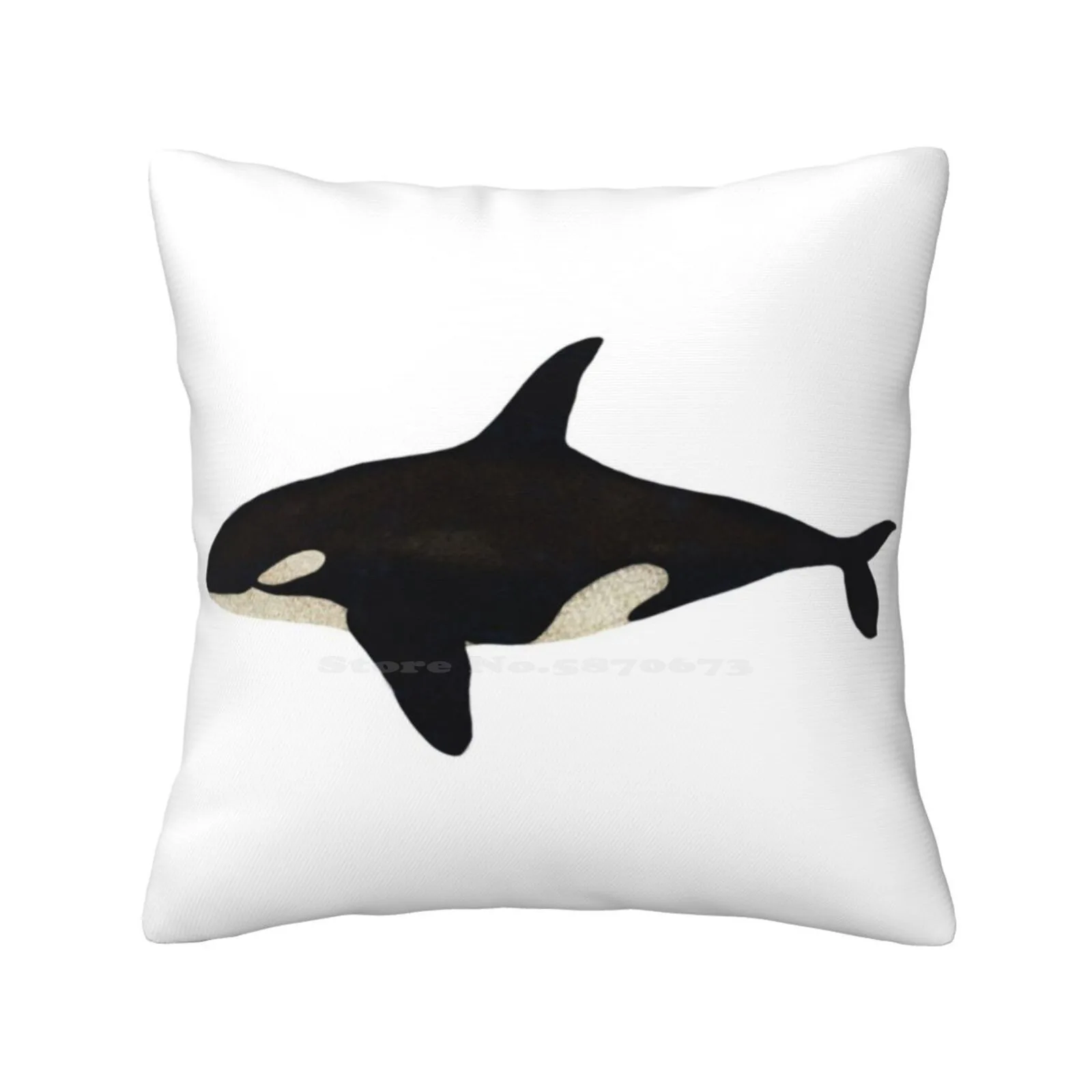 Наволочка с морскими животными морские и черно-белые наволочки животные