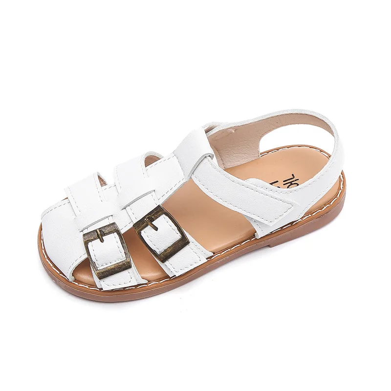 

Сандалии CUZULLAA детские пляжные, дышащие босоножки с пряжкой, с ремешком, летняя обувь для детей, Размеры 26-36