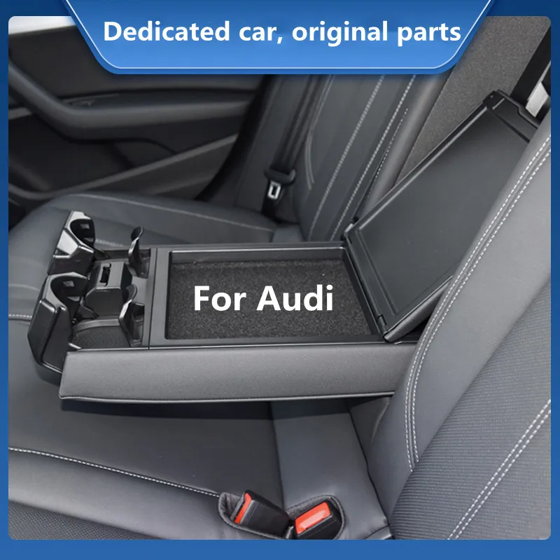 

Обновленная и Модифицированная подлокотник для Audi A4 B9 Q5, оригинальный подлокотник с высокой вместимостью, подставка для чашки, коробка для ...