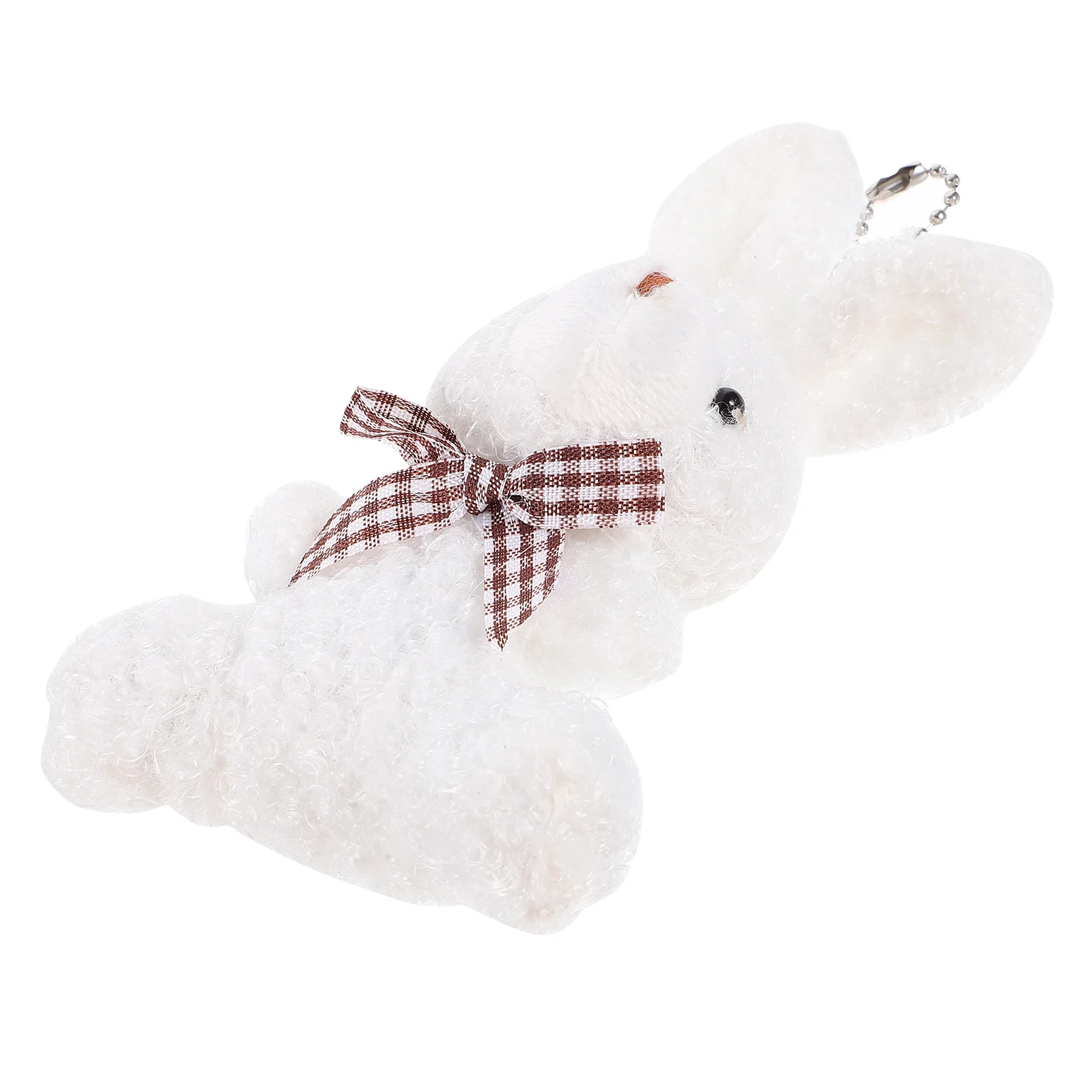 

Hanging Key Chain Decor Fluffy Keychain Decorative Stuffed Bunny Bag Accessory