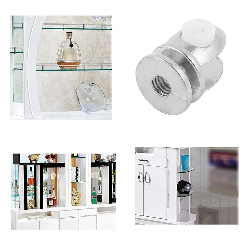 

Zinc Alloy Adjustable Shelf Clamp Glass Shelf Support Plate Holder Fish Mouth Glass Clamp Wood Shelf Bracket For 5mm-8mm Thick