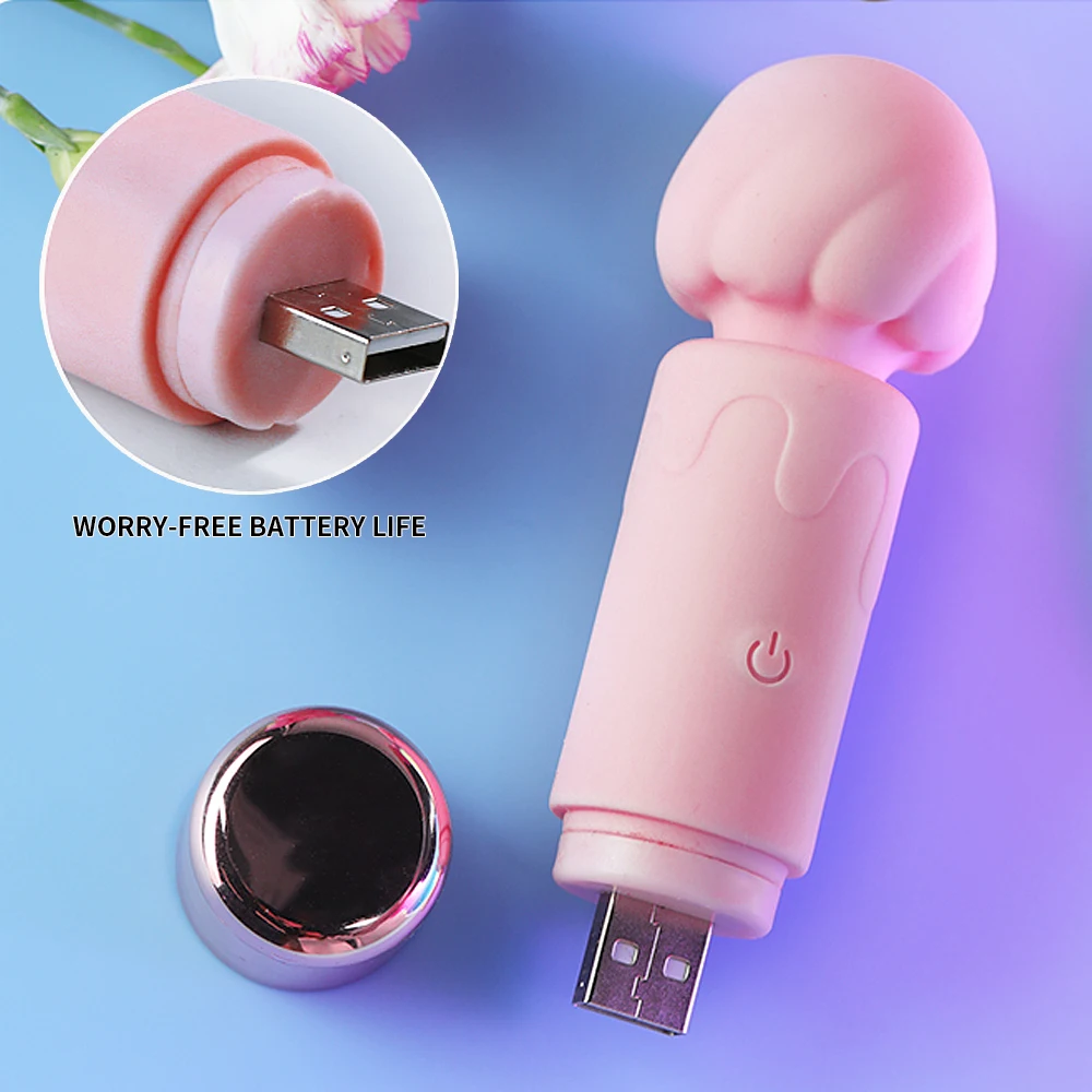 Женский мини-сильный 10-режимный вибратор женский массажер с двойным