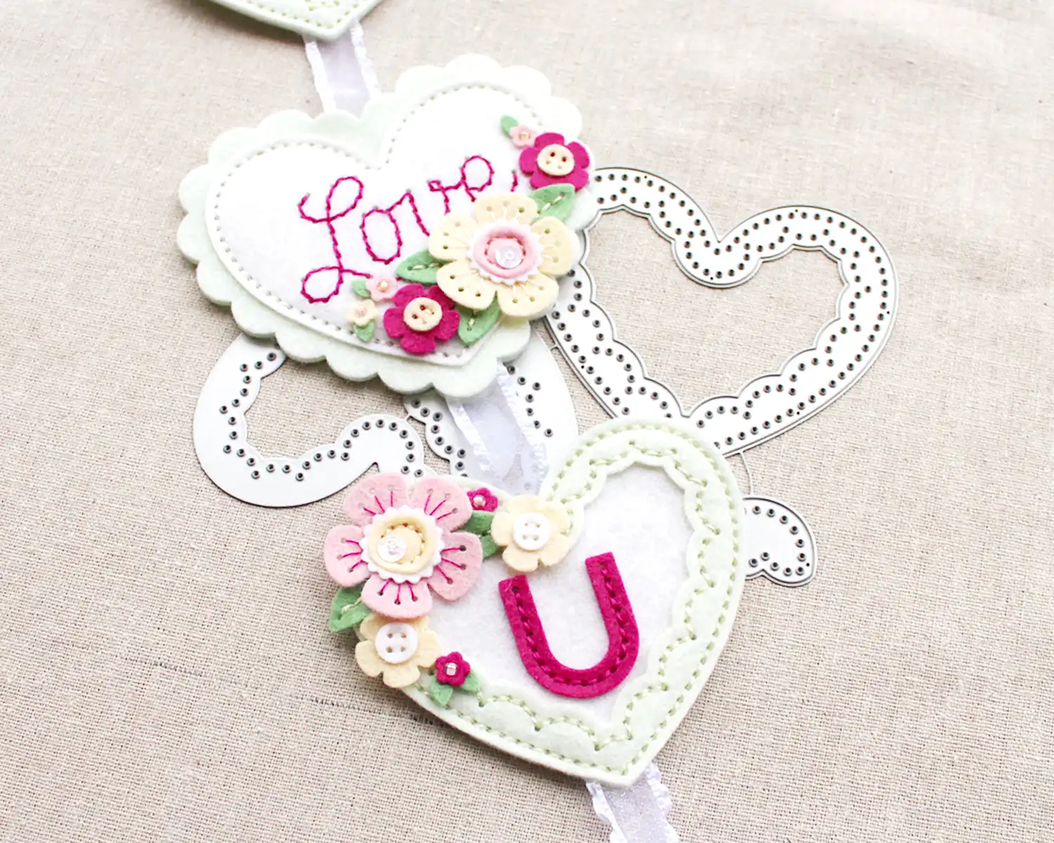 Прекрасные многослойные металлические штампы для резки DIY скрапбук с тиснением