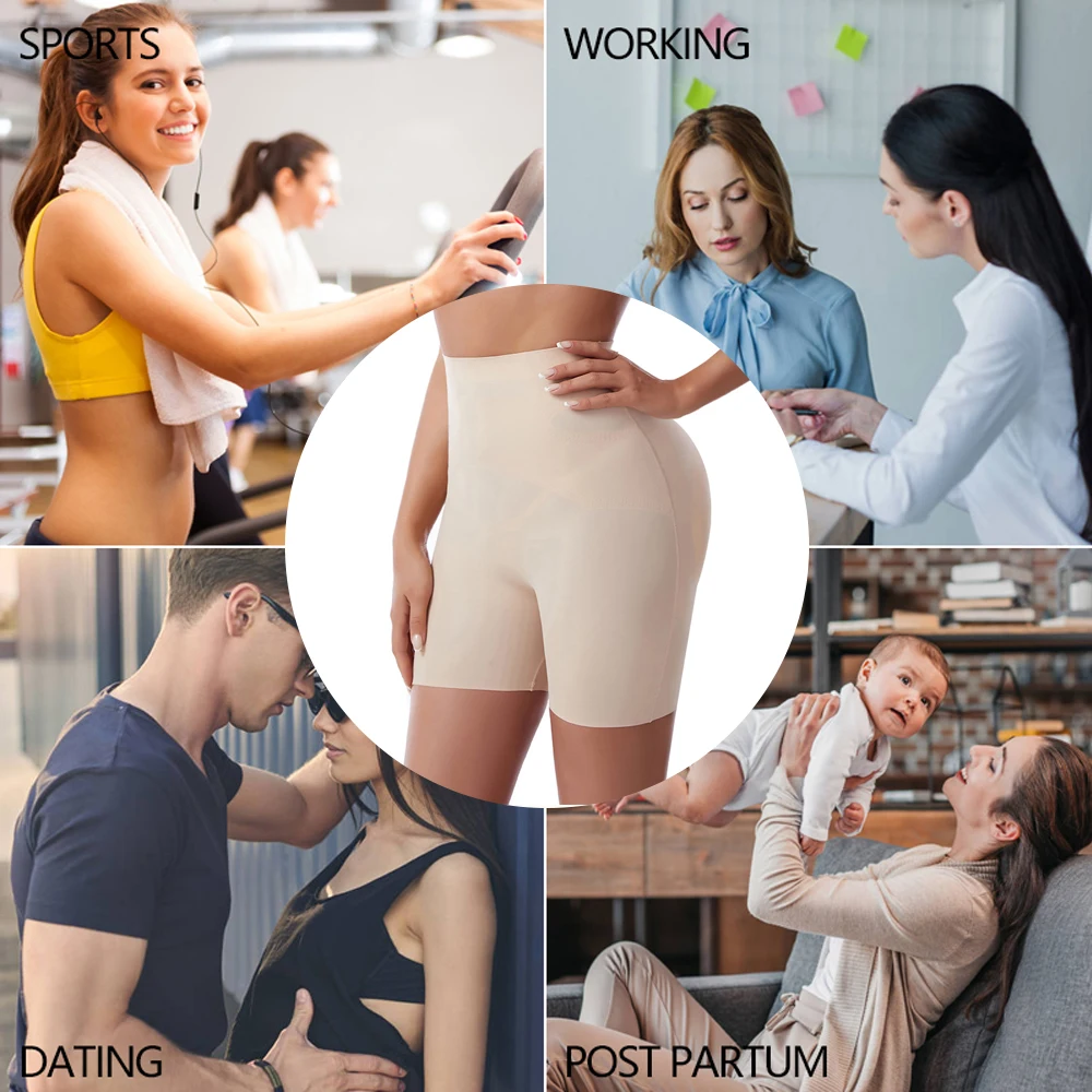 NINGMI  Hip Enhancer Body Shaper Push Up Panties Butt Lifter Shapewear Hip Shapewear Seamless Hip Pads Fake Booty