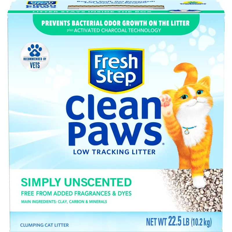 

Paws, Unscented Clumping Cat Litter, 22.5 lb
