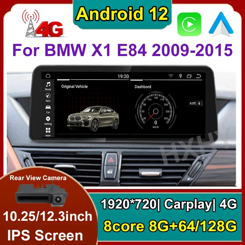 

12.3inch Android 12 Car DVD Player For BMW X1 E84 F48 2009-2015 CIC No Screen System Multimedia Radio GPS Navi Audio Carplay