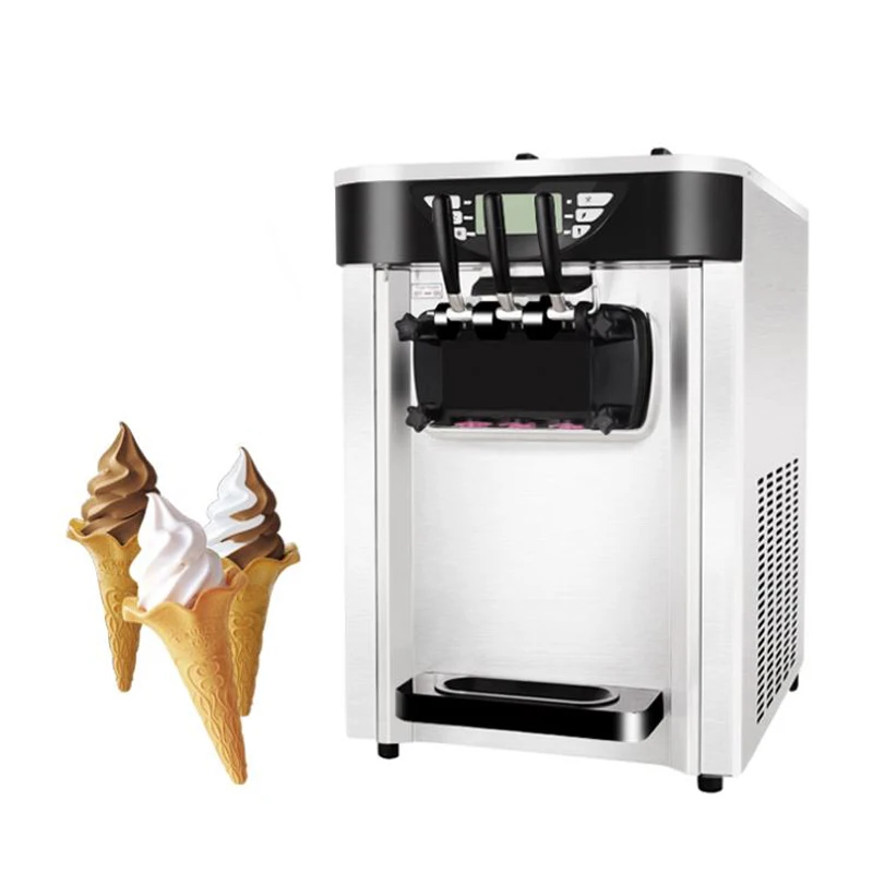 

Коммерческая автоматическая машина для мороженого 2000 Вт, трехцветная вертикальная машина для мороженого, Интеллектуальный подсластитель, ...