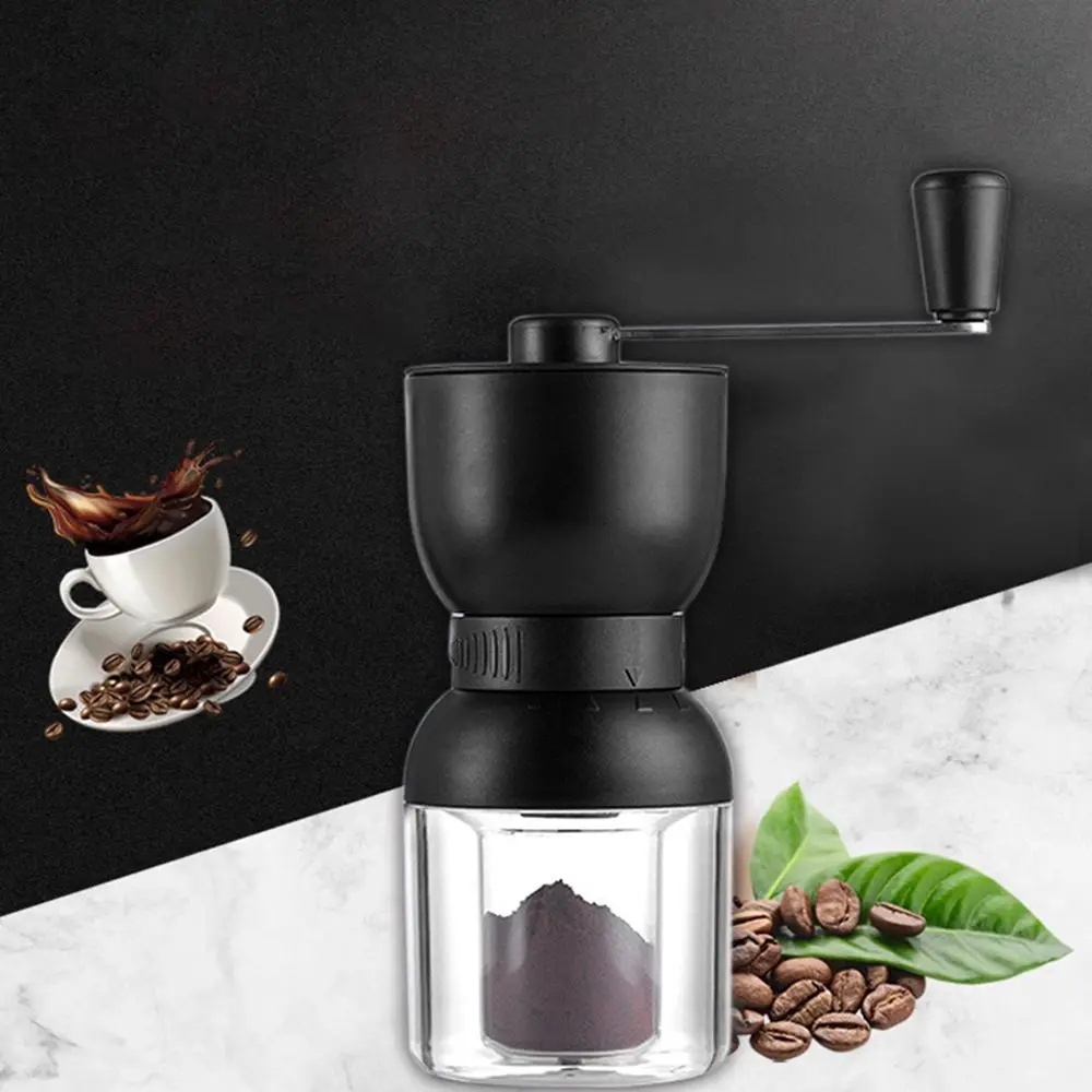 

Spice Grinder Burr Grinders Kitchen Tool Adjustable Knob Setting Stainless Steel Manual Coffee Grinder Coffee Bean Mill