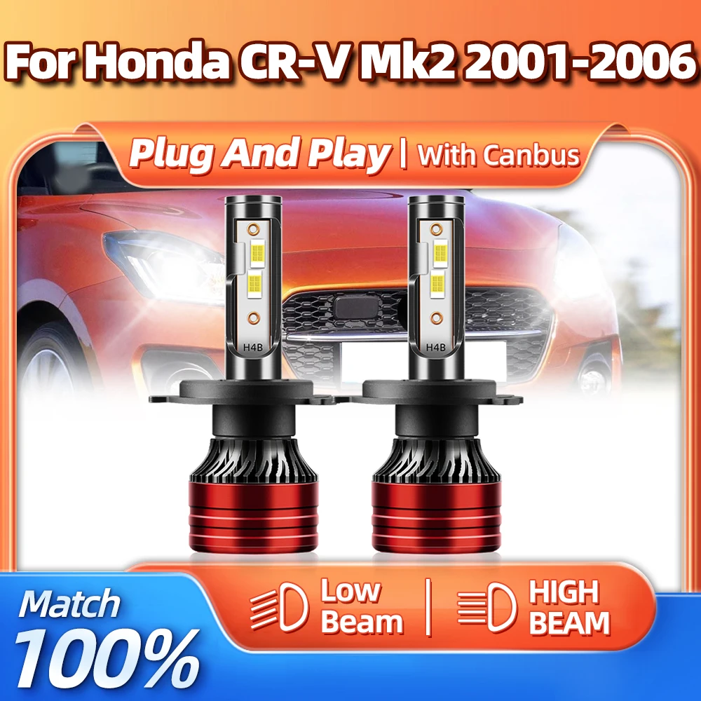 

Canbus LED Light Bulb 120W 20000LM Car Headlight 6000K CSP Chip Auto Lamps For Honda CR-V Mk2 2001 2002 2003 2004 2005 2006