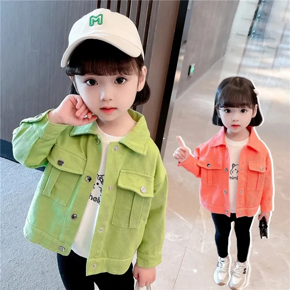 

Детская новая куртка с воротником-поло на весну и осень Повседневный стильный детский топ для мальчиков и девочек