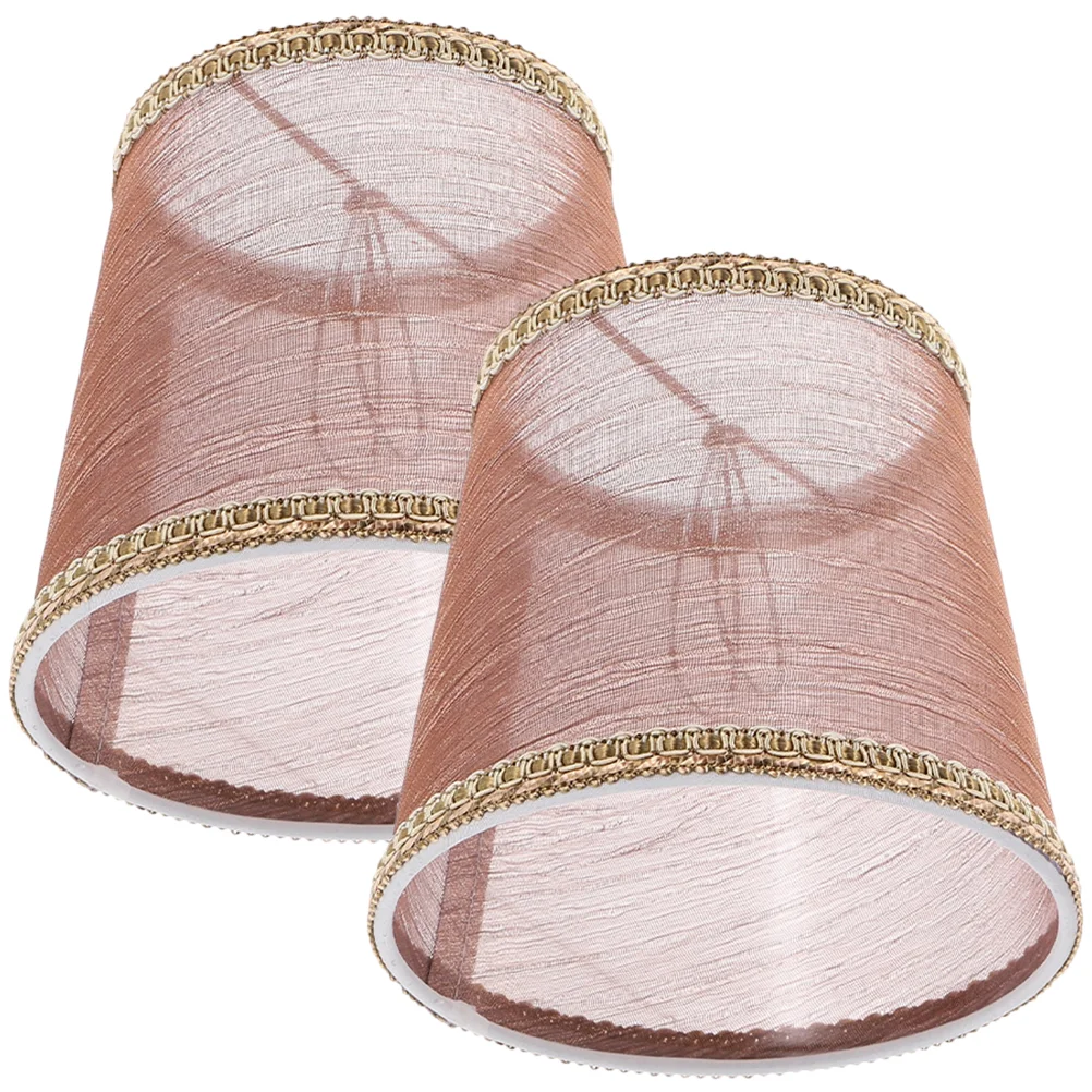 

2pcs Hanging Lamp Shade Lamp Cover Table Lamp Shade Clip on Lamp Shade Lamp Shade Decorative Lamp Shade Fabric Lamp Shade