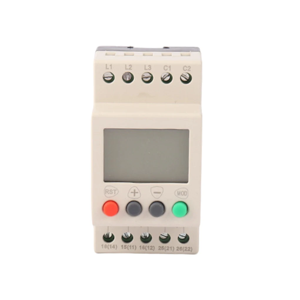 

Adjustable Under Over Voltage Protector Ventilator Phase Loss Digital Display Automatic Manual Rest Protection Relay
