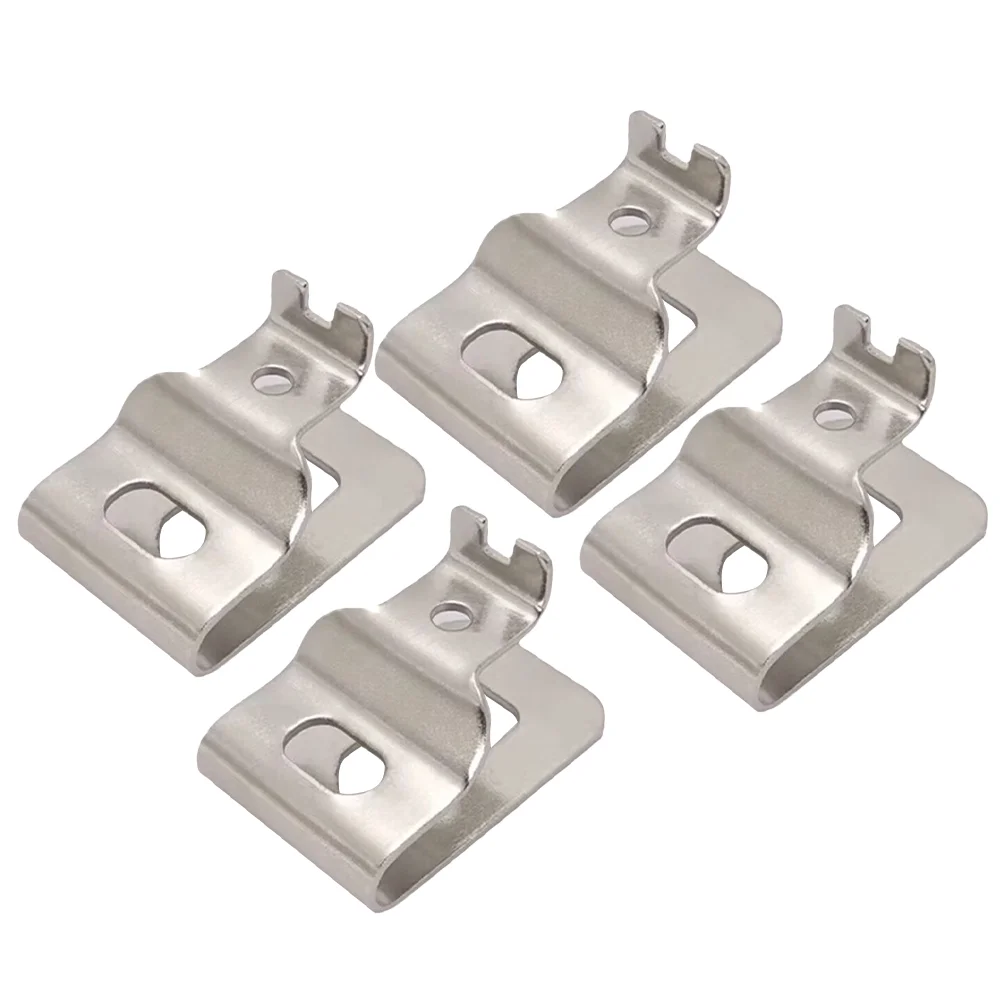 

4 Pcs Electrical Tools Belt Accessories Key Holder Hook Clip Cordless Metal Hooks Stainless Steel Drill Driver