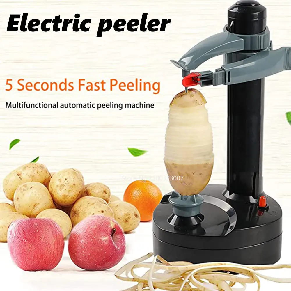 

Multi-function Electric Peeler for Vegetables Fruit Potato Carrot Grater Peelers Cutter Kitchen Automatic Rotating Peeling Tool