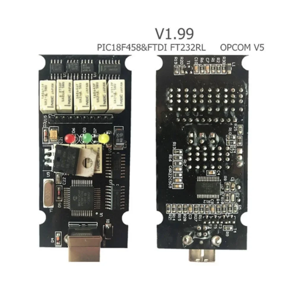 

OPCOM V1.70 V1.99 V1.95 2021, прошивка лучшего качества OP-COM для диагностического инструмента Opel OP COM с настоящим Pic18f458 FI232R
