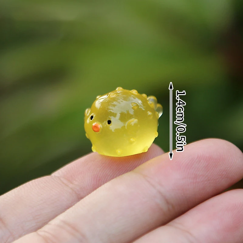 Светящаяся В Темноте Полимерная Фигурка Форме Морского Животного Микропейзаж