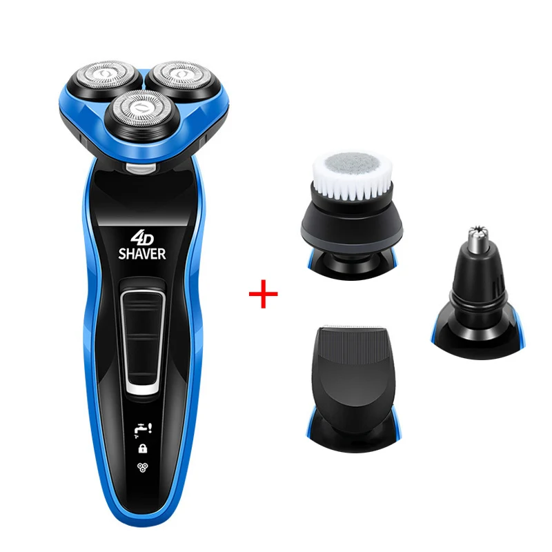 

Rechargeable Electric Shaver Razor Triple Blade Electric Razor Whole Body Washing Shaving Machine Beard Trimmer for Men D40
