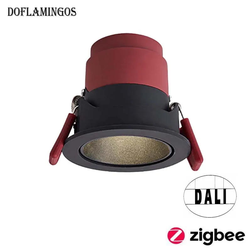 

Новинка открывающийся 75 мм, 6 Вт, 10 Вт, DALI ZIGBEE, зеркальная лампа, встроенная модель RA90 COB, регулируемый угол, настенная стирка, зеркальная деталь для дома, гостиницы