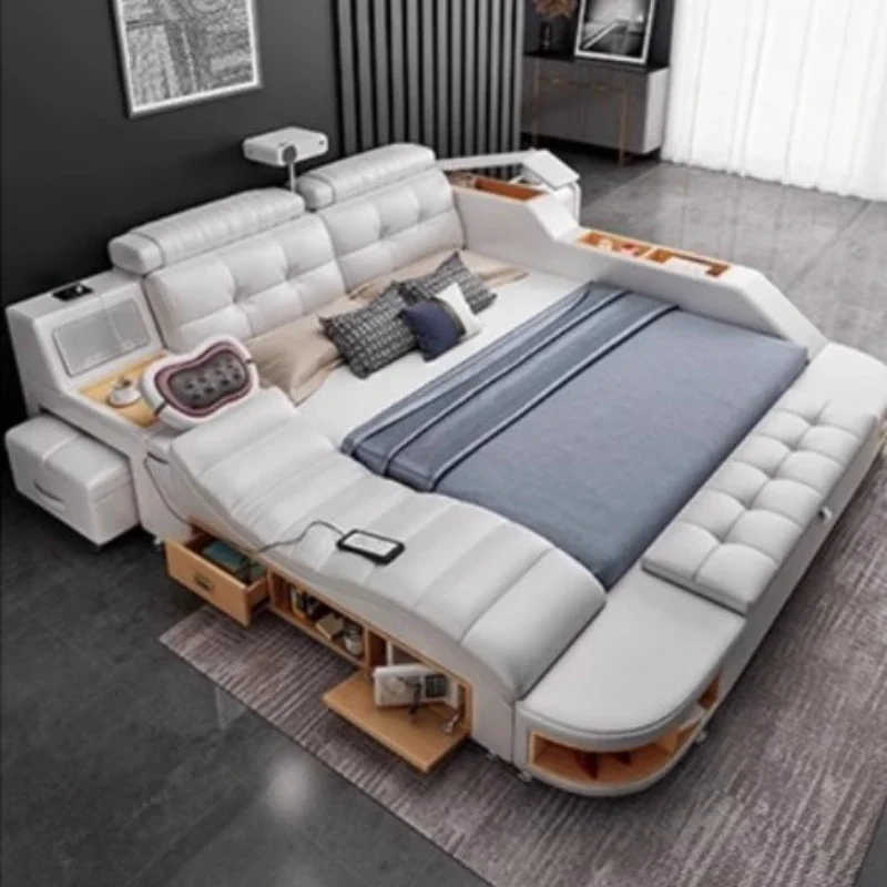 Ящики с местом для хранения каркас двуспальной кровати многофункциональное