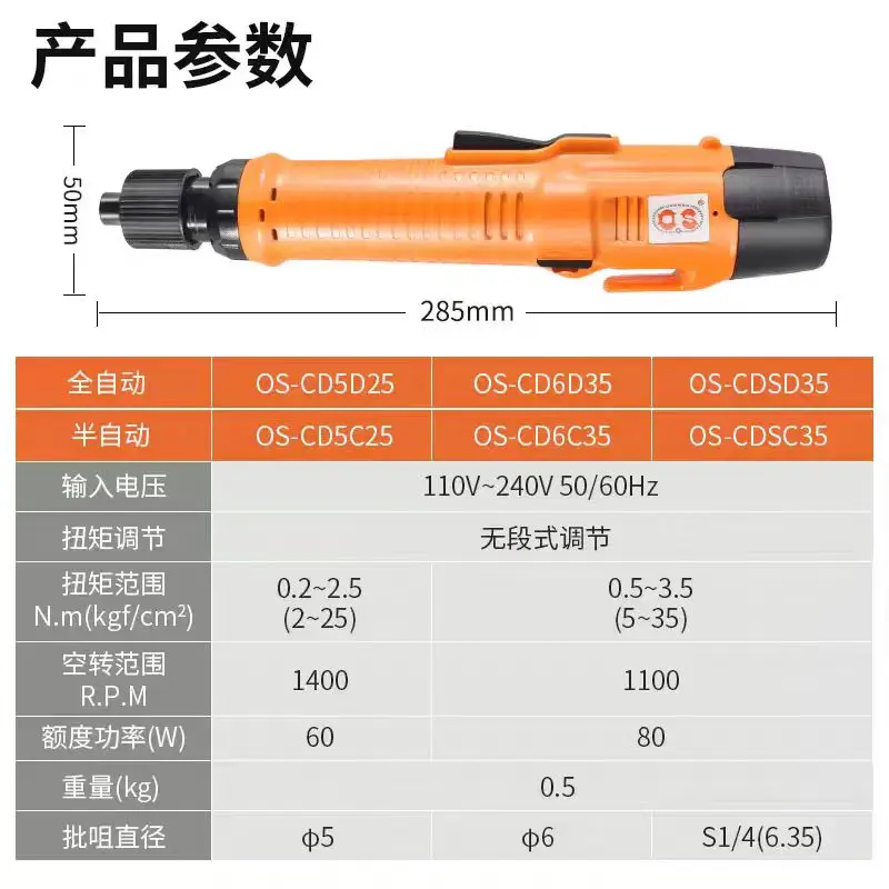 Беспроводная электрическая отвертка с автоматической остановкой 12 В