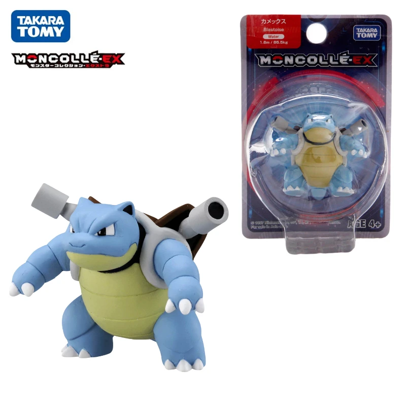 

Genuine Tomy New Pokemon EX Asia-73 Blastoise 4cm Limited Anime Figure Model Toy Pikachu Doll Kid Gift Official Box 154525