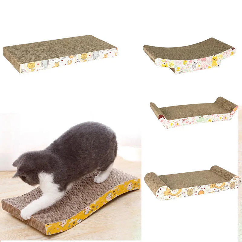 

Furniture Toys Scratching Corrugate Cardboard Protect Toys Kitten Cat Board Cat Paper Scratcher Scratching Catnip Pad Pet