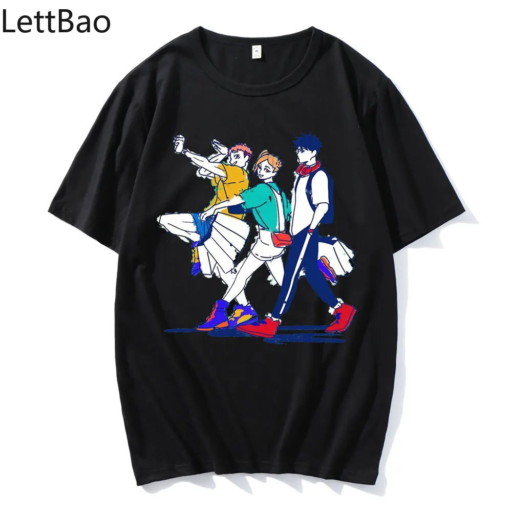 Футболка мужская хипстерская с круглым вырезом принтом манга аниме джутитусу