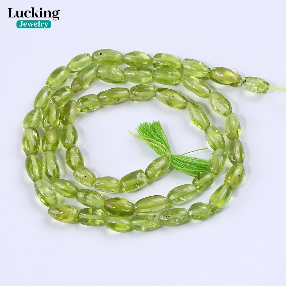 A++ натуральный зеленый перидот 4*7 мм граненые бусины с алмазной огранкой-целебные