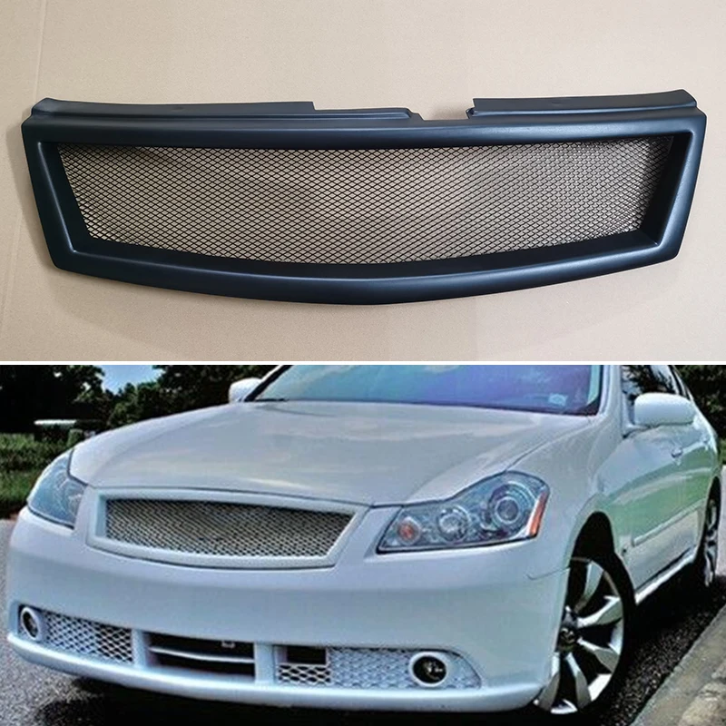 

Fit Infiniti M35 M45 / Nissan Fuga 2006 2007 Year Accessorie Body Kit Front Bumper Grill Redesign Racing Grille