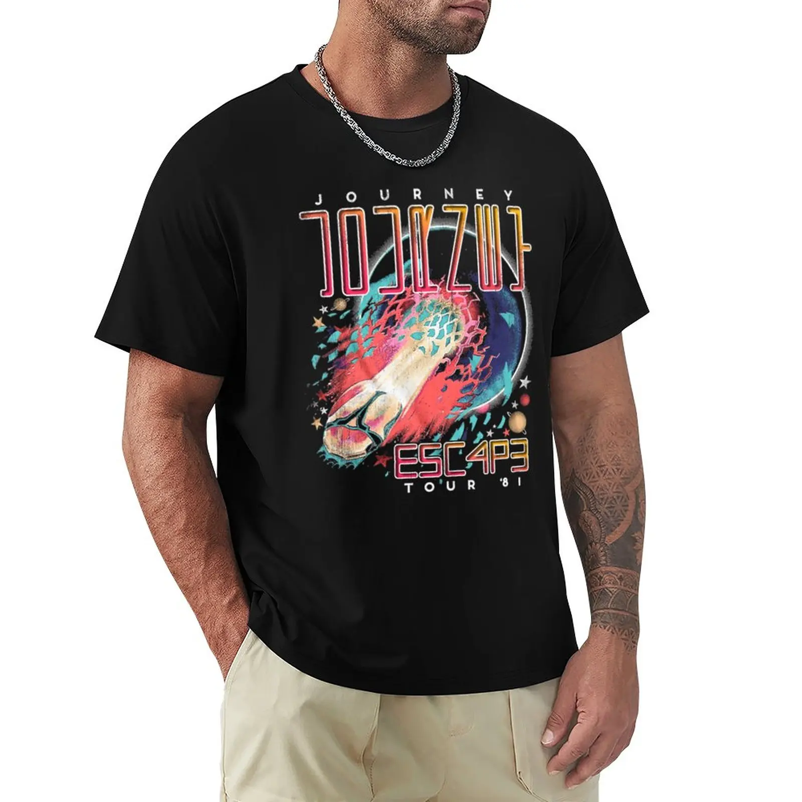 

Escape Tour 81 Journey T-Shirt Kawaii Clothes Funny T Shirt Hippie Clothes Men T Shirts