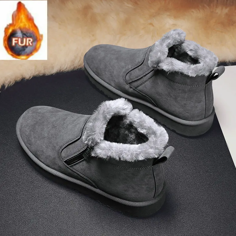 

New Winter Sneakers Sports Shoes Men Cotton Wool Mans boots Footwear High Quality Men Tool Boots Trend Mans Footwear Tenis boot