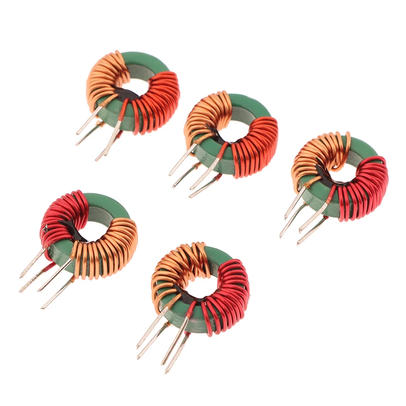 5 шт. 14X9X5 мм синфазный индуктор 14*9*5 мм 2MH 0,7 провода диаметр 5A магнитное кольцо индуктивность фильтрация мощности индуктивная катушка